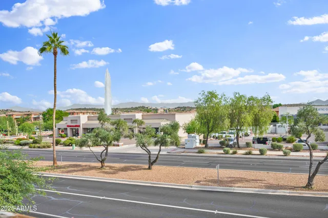 a view of a water with an outdoor space