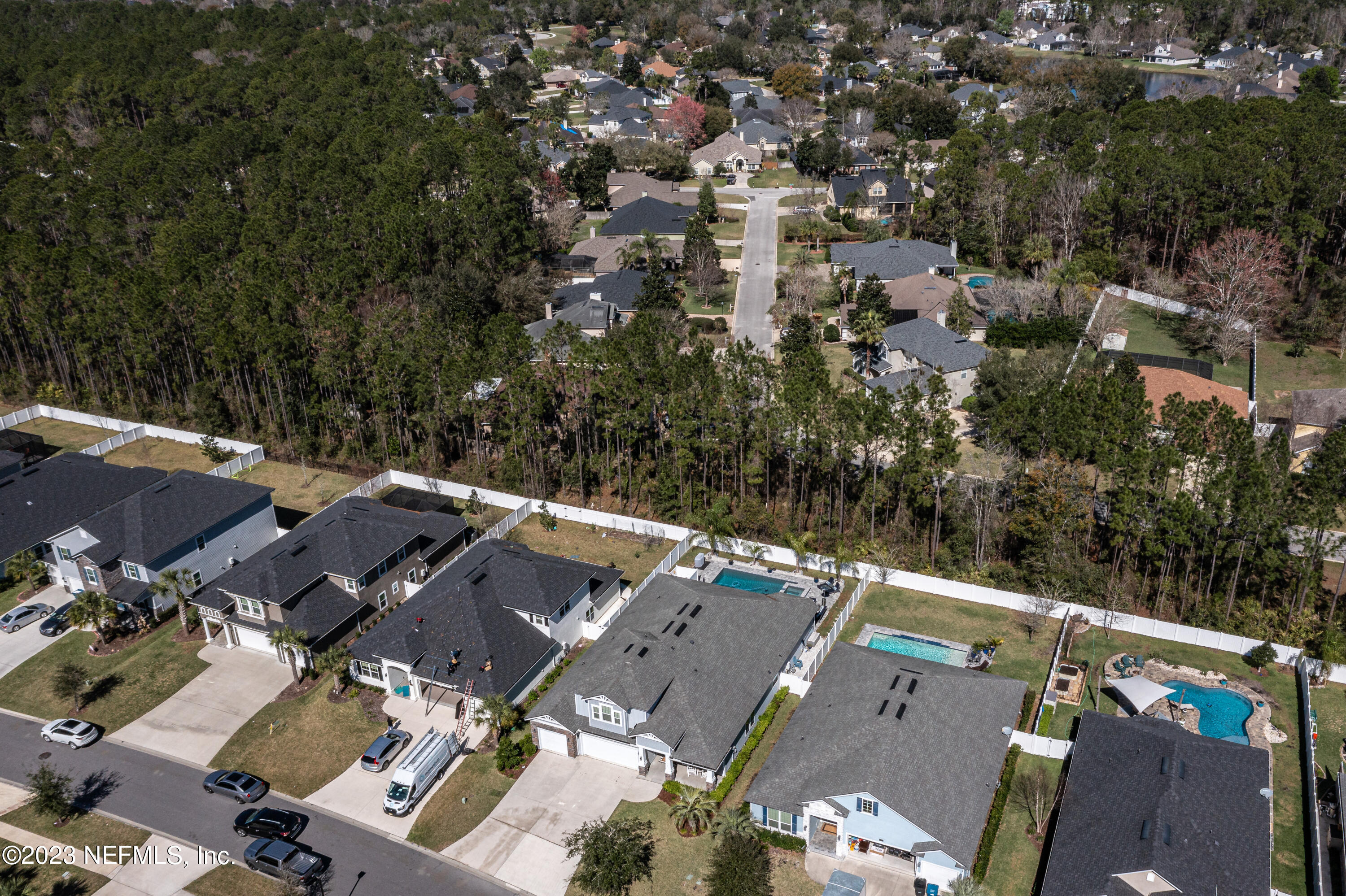 871 Bent Creek Drive St. Johns, FL 32259 - Photo 70 of 71 an aerial view of a house with a yard