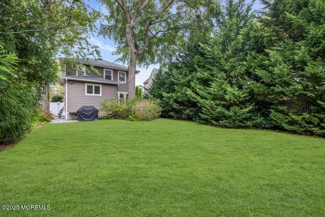a view of yard with green space