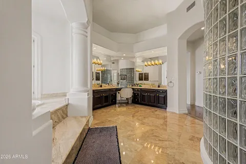 a view of hallway with stairs