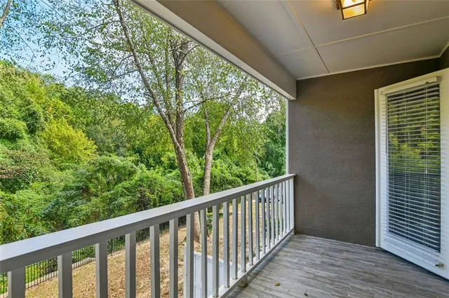 a view of balcony and deck