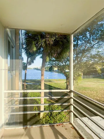 a view of balcony with a ocean view
