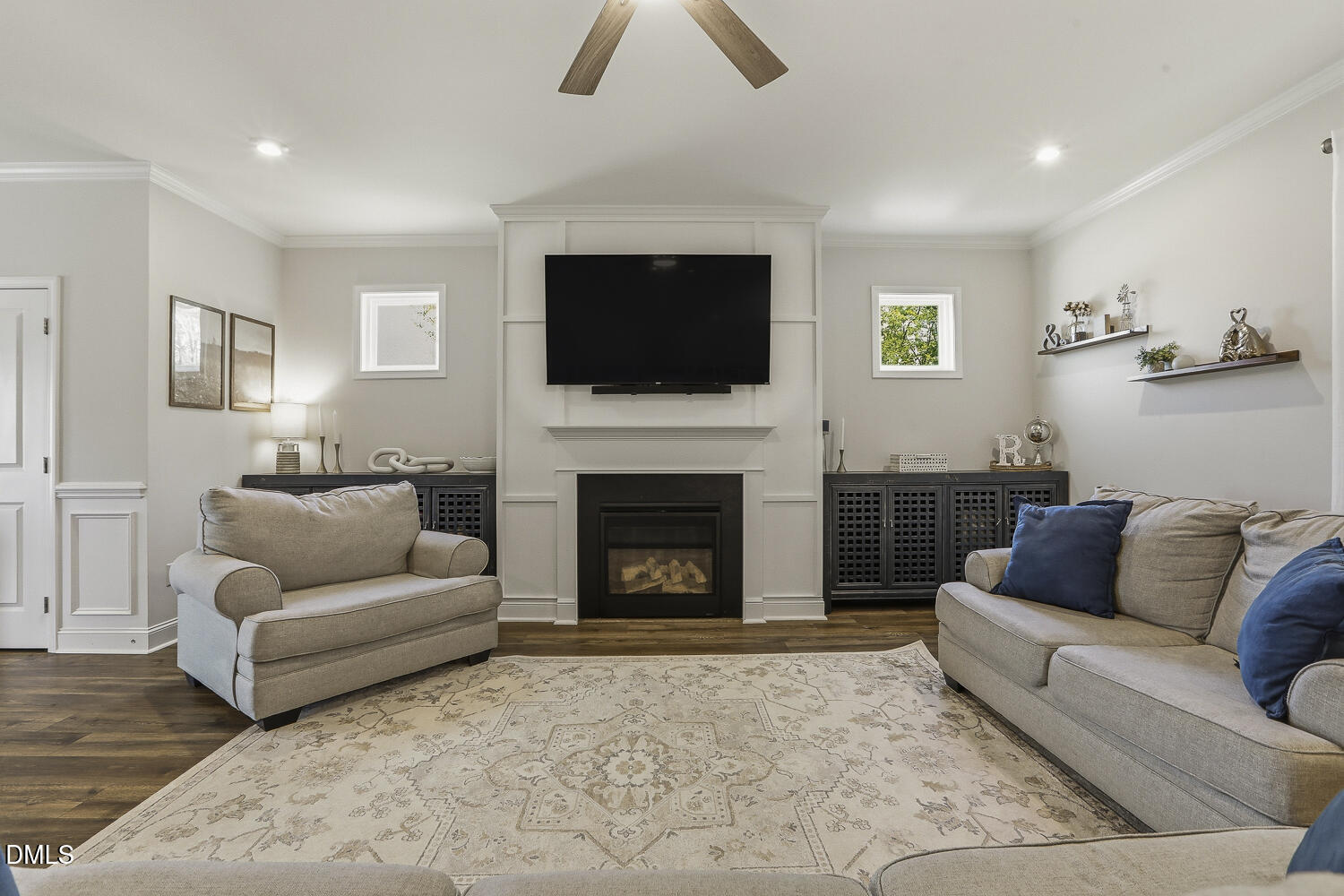 801 Oak Rose Lane Rolesville, NC 27571 - Photo 14 of 70 a living room with furniture and a fireplace
