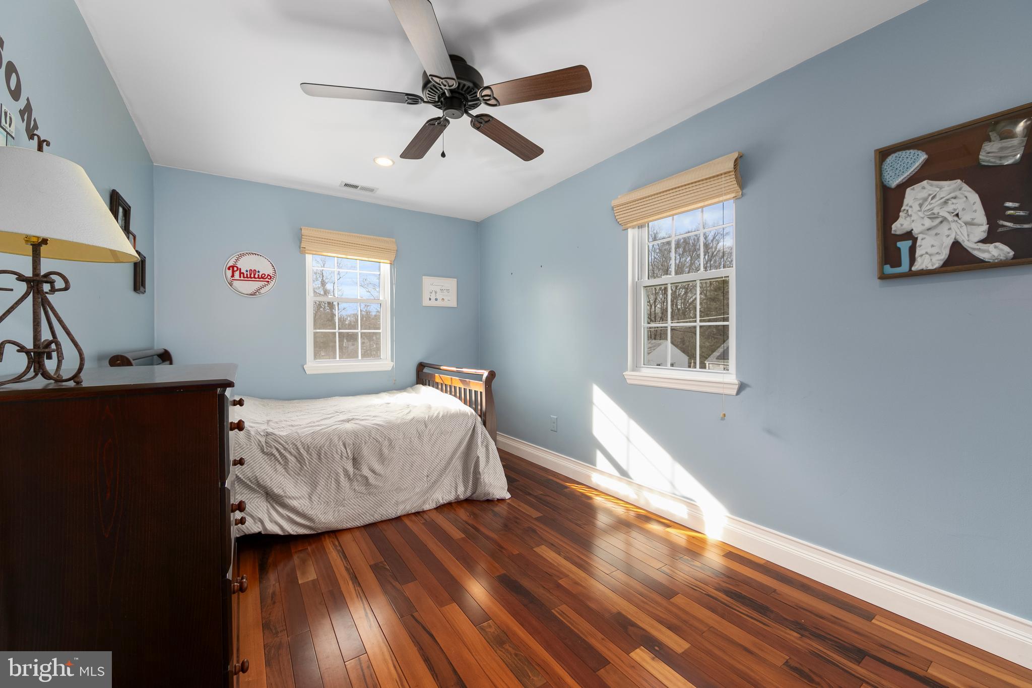 117 State Avenue Lindenwold, NJ 08021 - Photo 40 of 50 a bedroom with a bed and wooden floor