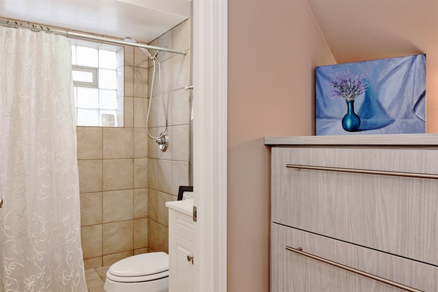1425 Brummel Street Evanston, IL 60202 - Photo 17 of 24 a bathroom with a toilet and a shower