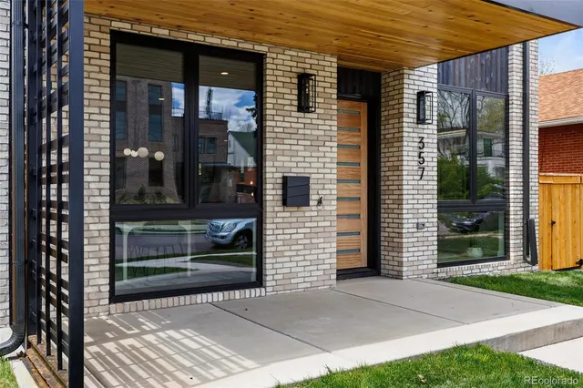 a front view of a house