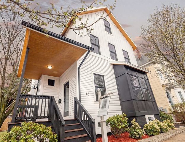 a view of a house with a deck