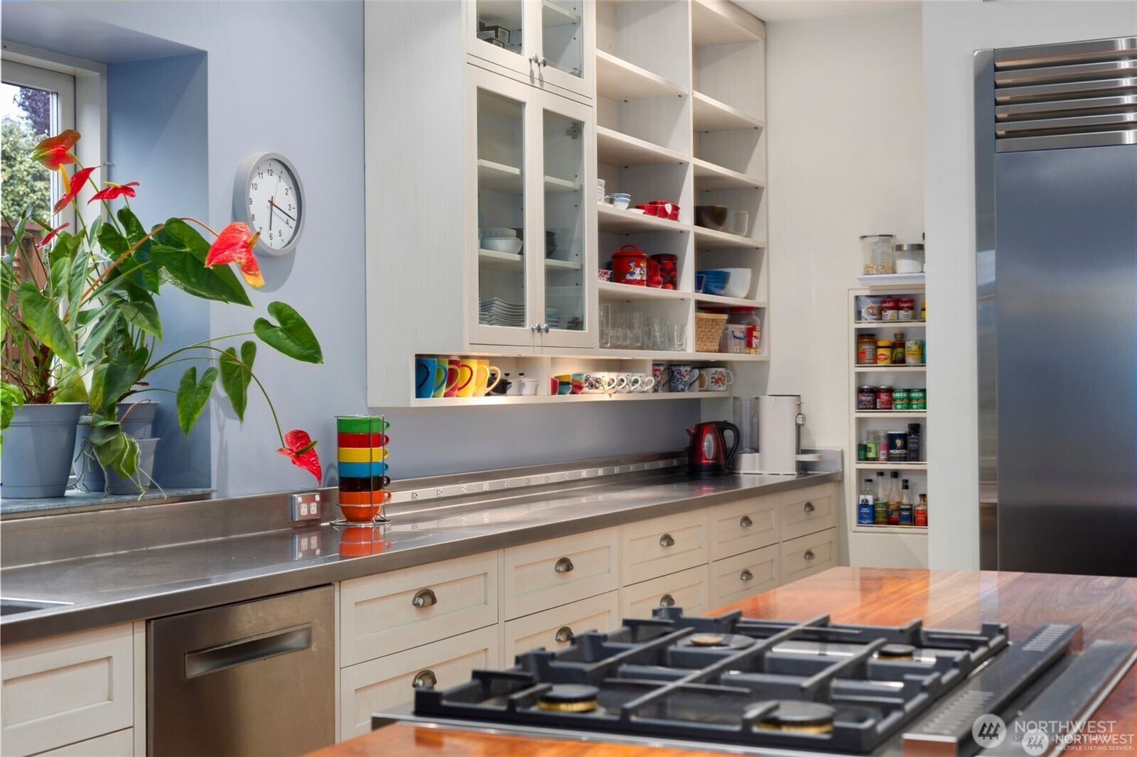 4712 Southwest Brace Point Drive Seattle, WA 98136 - Photo 17 of 40 a kitchen with a stove and a potted plant