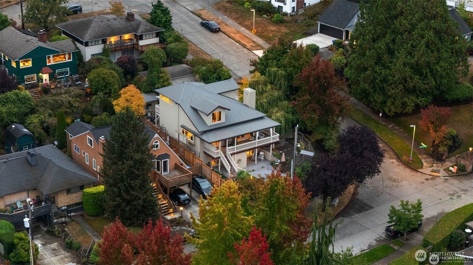 4712 Southwest Brace Point Drive Seattle, WA 98136 - Photo 2 of 40 an aerial view of a house with a yard