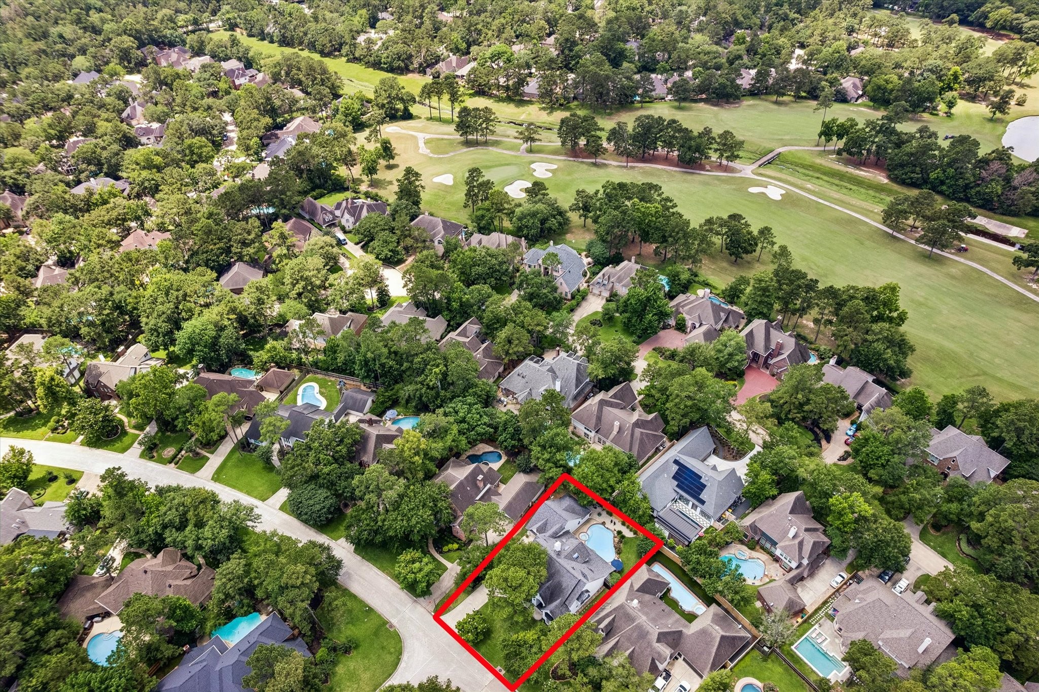 146 Golden Shadow Circle Spring, TX 77381 - Photo 39 of 41 This aerial view highlights the close proximity to the WCC golf course!