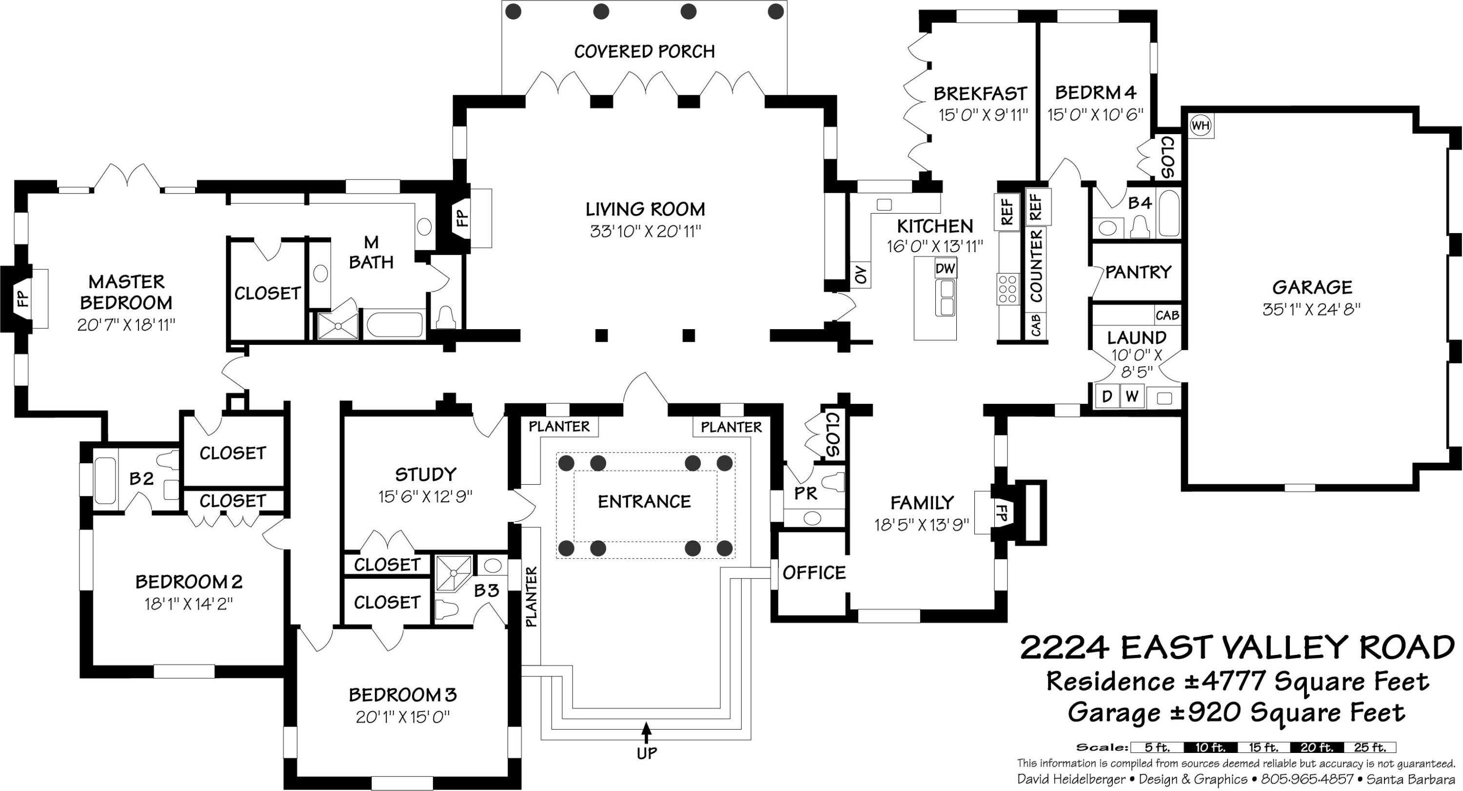 2224 East Valley Road Montecito, CA 93108 - Photo 19 of 19 Floor Plan