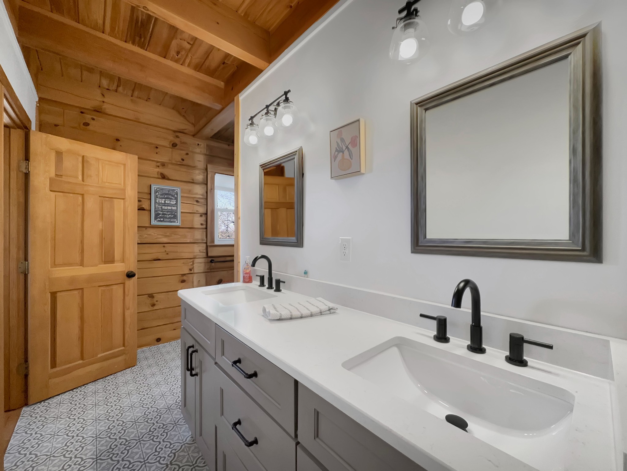 1706 Benders Ferry Road Mount Juliet, TN 37122 - Photo 25 of 79 a bathroom with a double vanity sink mirror and