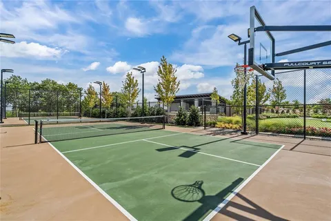 a view of a basketball court