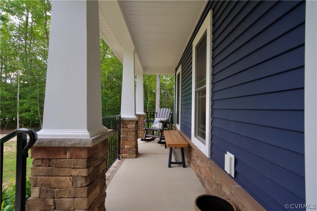 2829 Preston Park Way Sandy Hook, VA 23153 - Photo 8 of 36 a view of an outdoor sitting area with porch