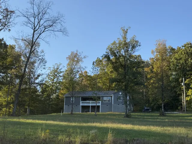 a house view with a garden space