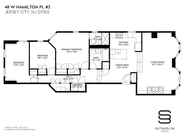 $1,250,000 | 48-50 West Hamilton Place, Unit 3, Jersey City, NJ 07302