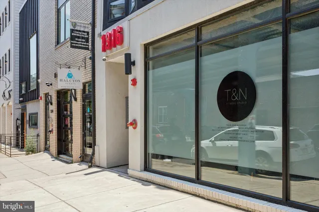 a view of a garden with potted plants