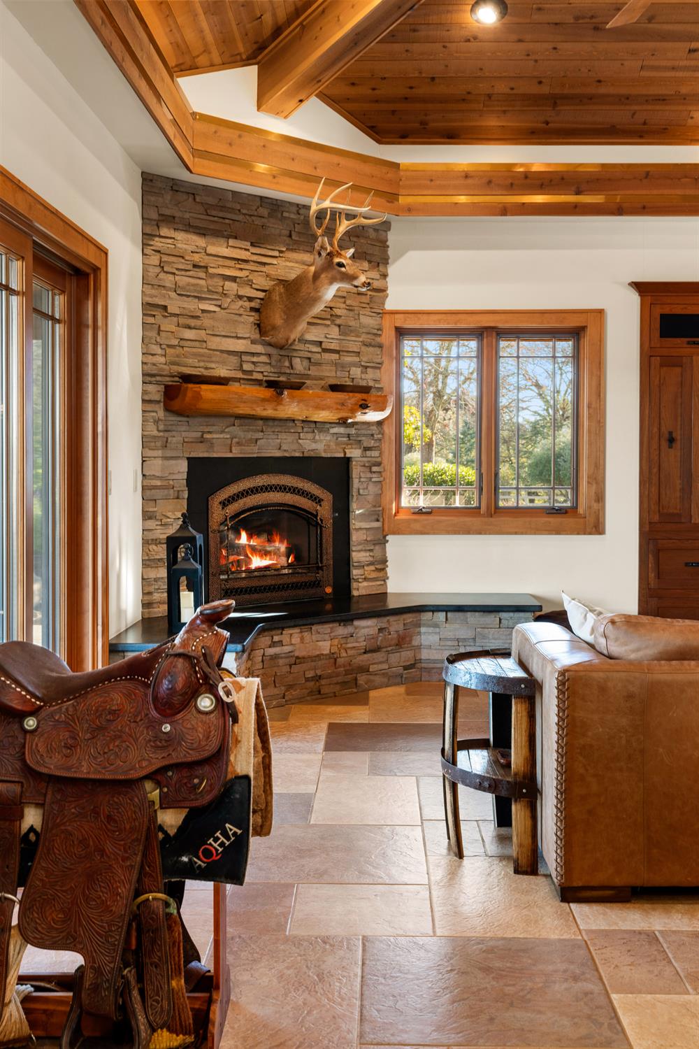 5630 Grazing Hill Road Shingle Springs, CA 95682 - Photo 35 of 86 a living room with furniture and a fireplace