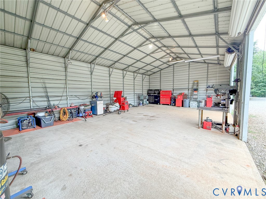 2293 Turkey Island Road Crewe, VA 23930 - Photo 32 of 42 Spacious metal-sided outbuilding featuring a high