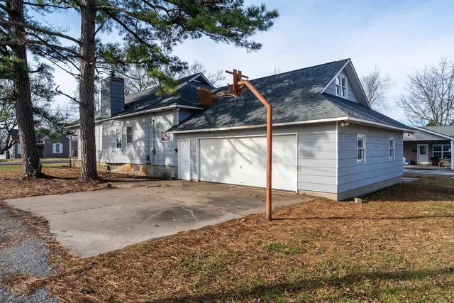 a backyard of a house
