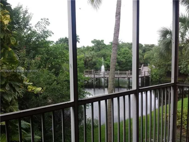 a view of a balcony with outdoor space