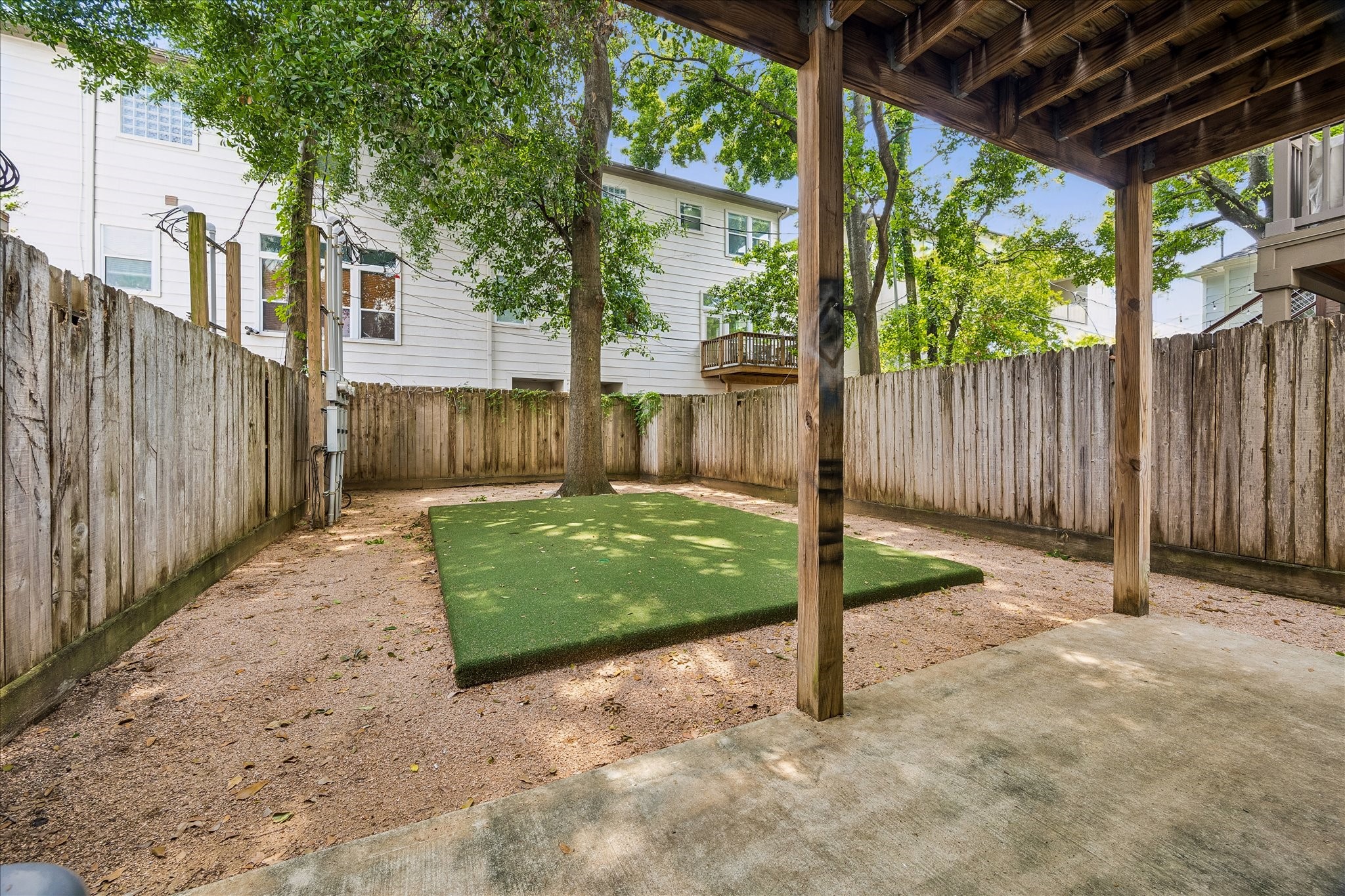 4301 Gibson Street Houston, TX 77007 - Photo 23 of 24 Oversized backyard! Imagine the possibilities! Covered patio allows for shade.