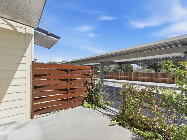a view of outdoor space with seating area
