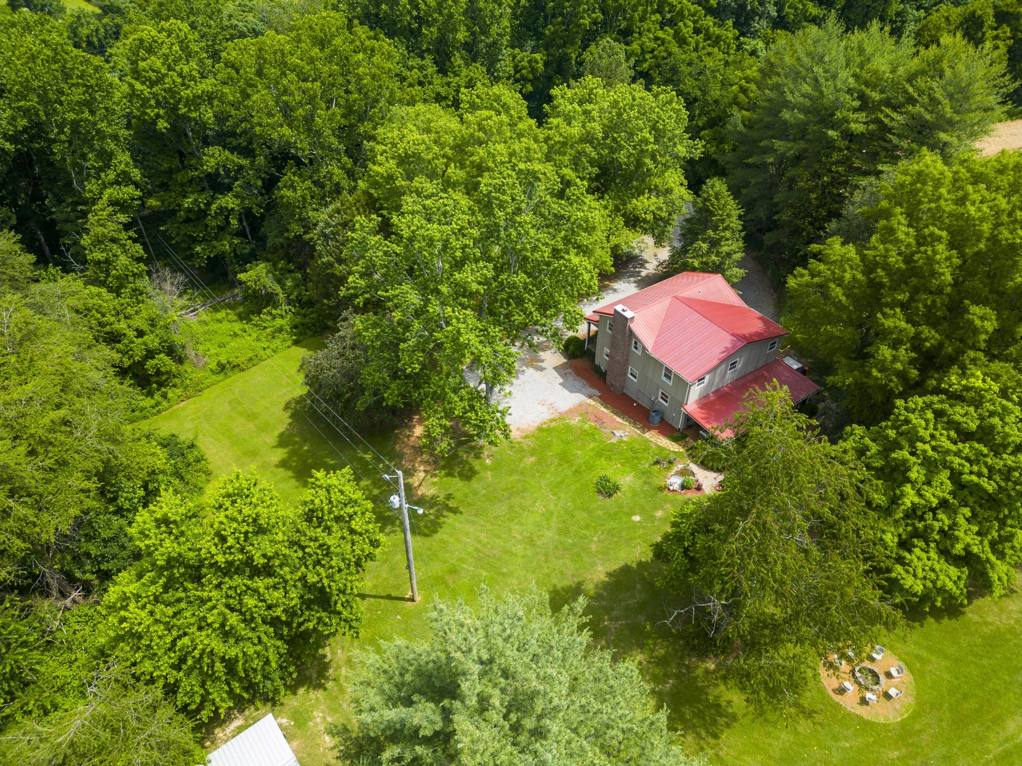 3828 Martins Chapel Road Springfield, TN 37172 - Photo 11 of 51 a backyard of a house with lots of green space