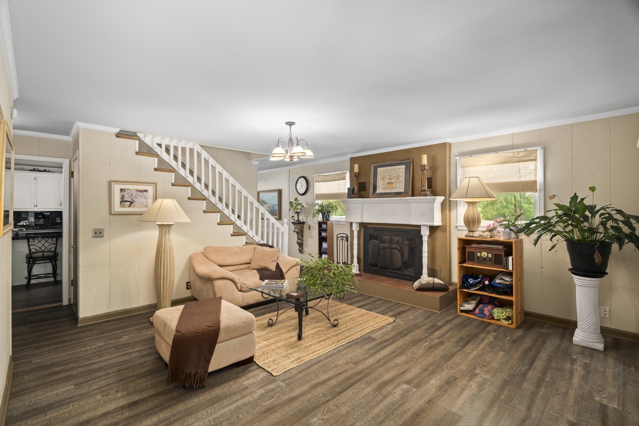 3828 Martins Chapel Road Springfield, TN 37172 - Photo 16 of 51 a living room with furniture and a fireplace