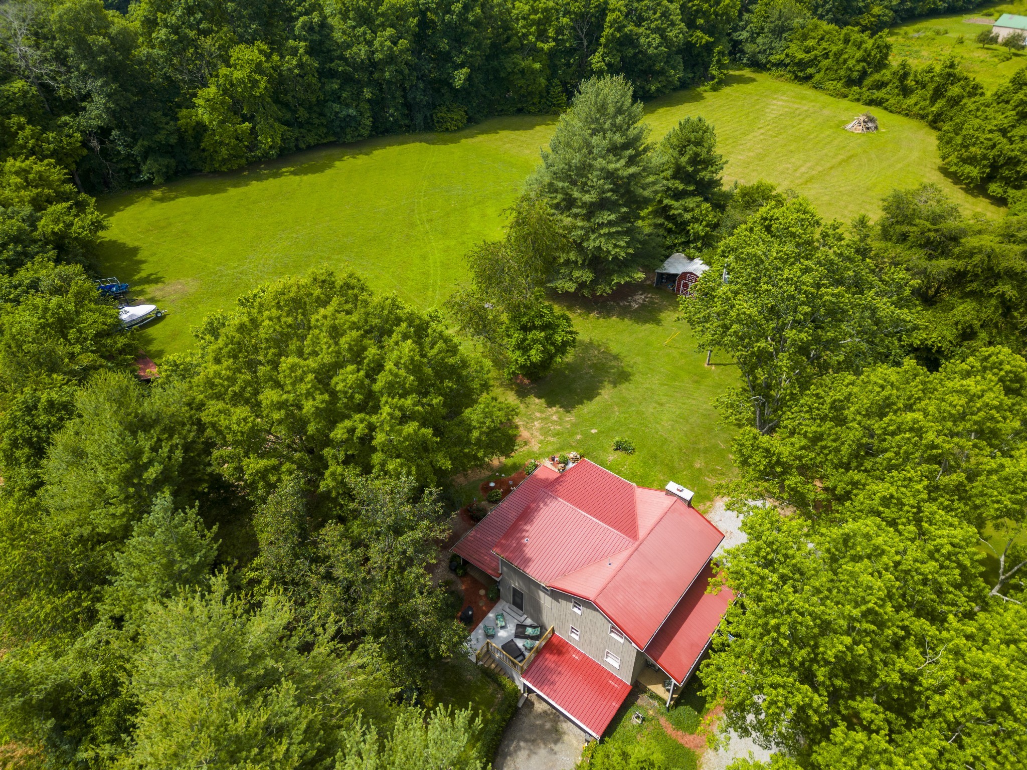 3828 Martins Chapel Road Springfield, TN 37172 - Photo 3 of 51 an aerial view of a house with a yard