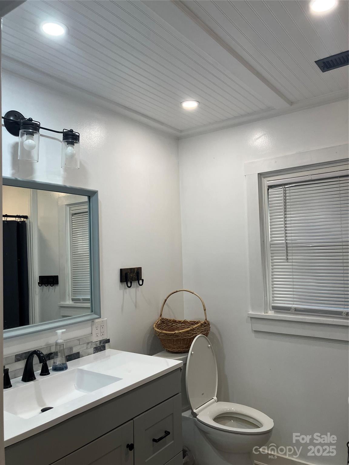 36704 Mauldin Road Albemarle, NC 28001 - Photo 14 of 33 a bathroom with a toilet a sink a mirror and vanity