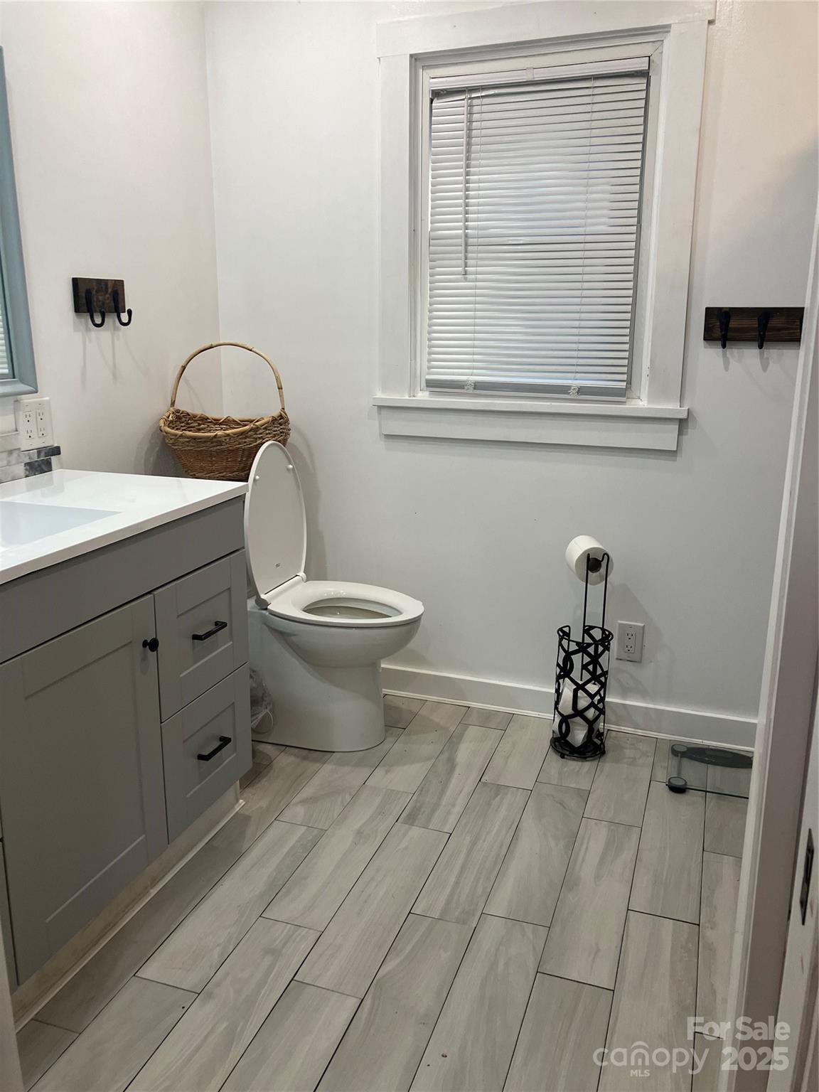 36704 Mauldin Road Albemarle, NC 28001 - Photo 15 of 33 a bathroom with a toilet a sink and mirror