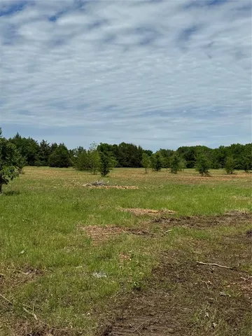 a view of a lake from a yard