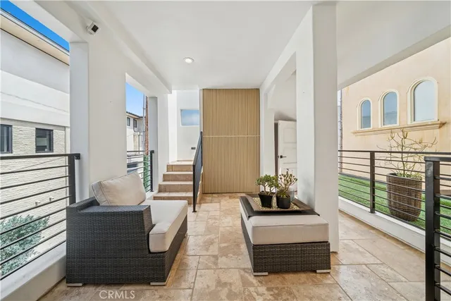 a view of a hallway with entryway