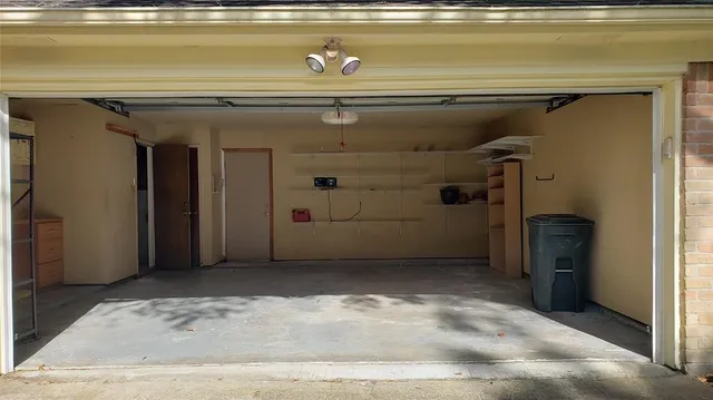 a view of a storage room