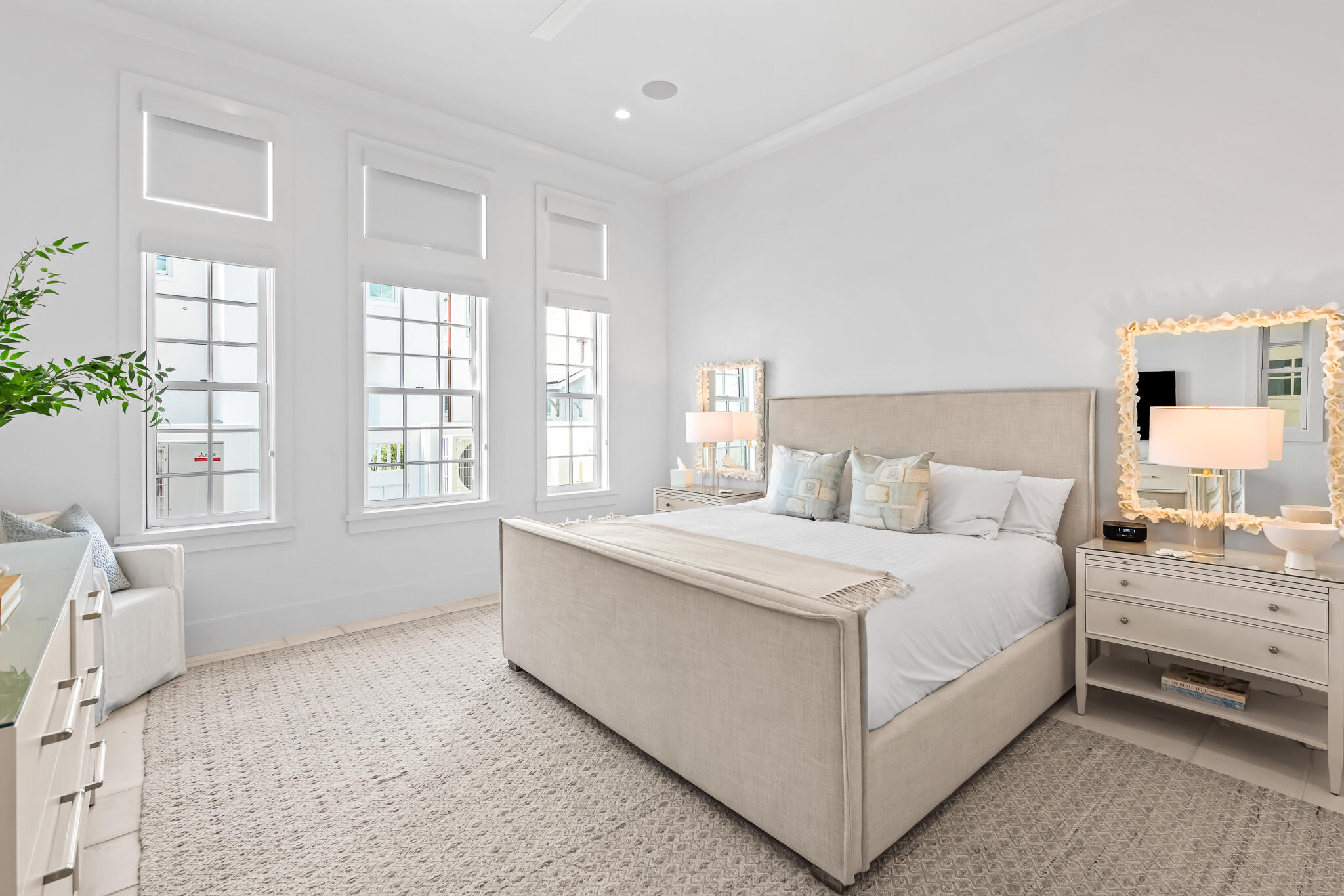 40 Smugglers Alley Inlet Beach, FL 32461 - Photo 18 of 59 a large white bed in a white room