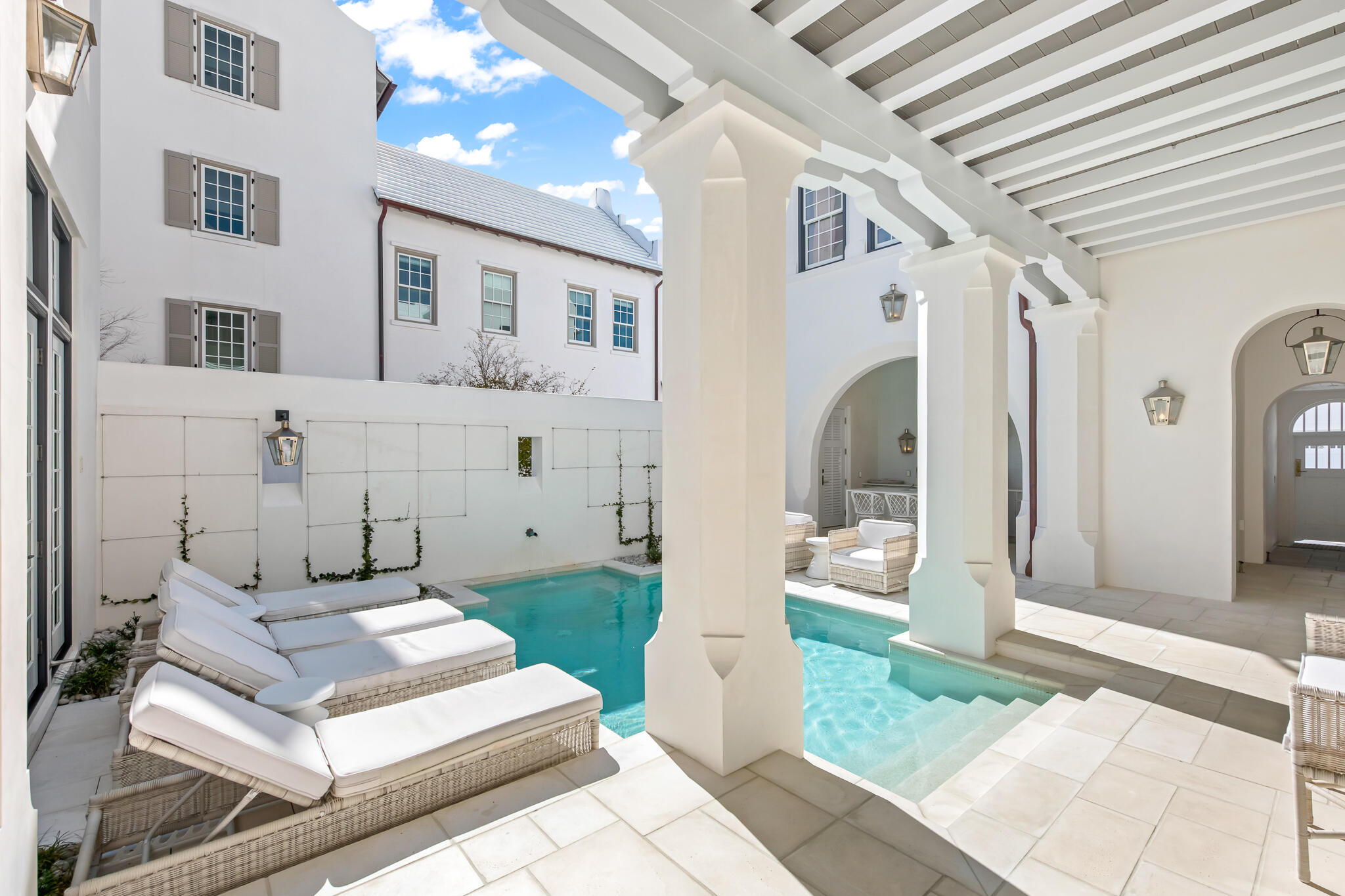 40 Smugglers Alley Inlet Beach, FL 32461 - Photo 28 of 59 a front view of a house with a yard