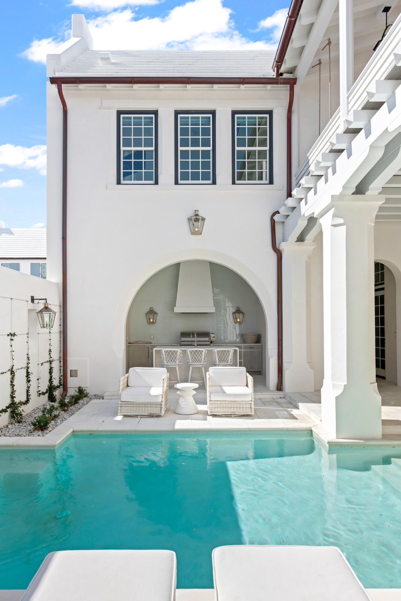40 Smugglers Alley Inlet Beach, FL 32461 - Photo 30 of 59 a front view of a house with a yard