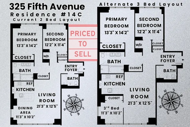 $1,699,000 | 325 5th Avenue, Unit 14C | Midtown South