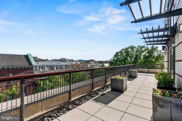 a view of balcony with seating space