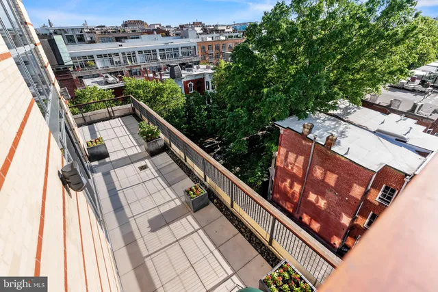 a view of city from balcony