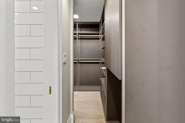 a view of walk in closet