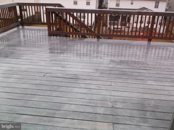 a view of wooden deck