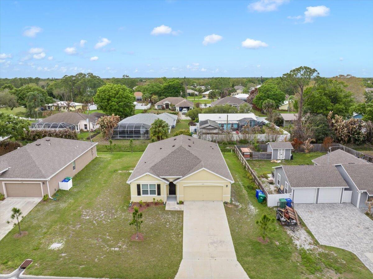 1072 Roseland Road Sebastian, FL 32958 - Photo 46 of 47 an aerial view of a house with a garden