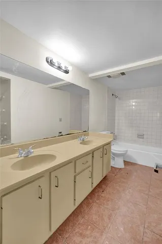 a view of a porch with wooden floor