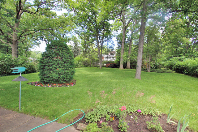 314 Banbury Road Mundelein, IL 60060 - Photo 13 of 17 a view of a garden with a bench