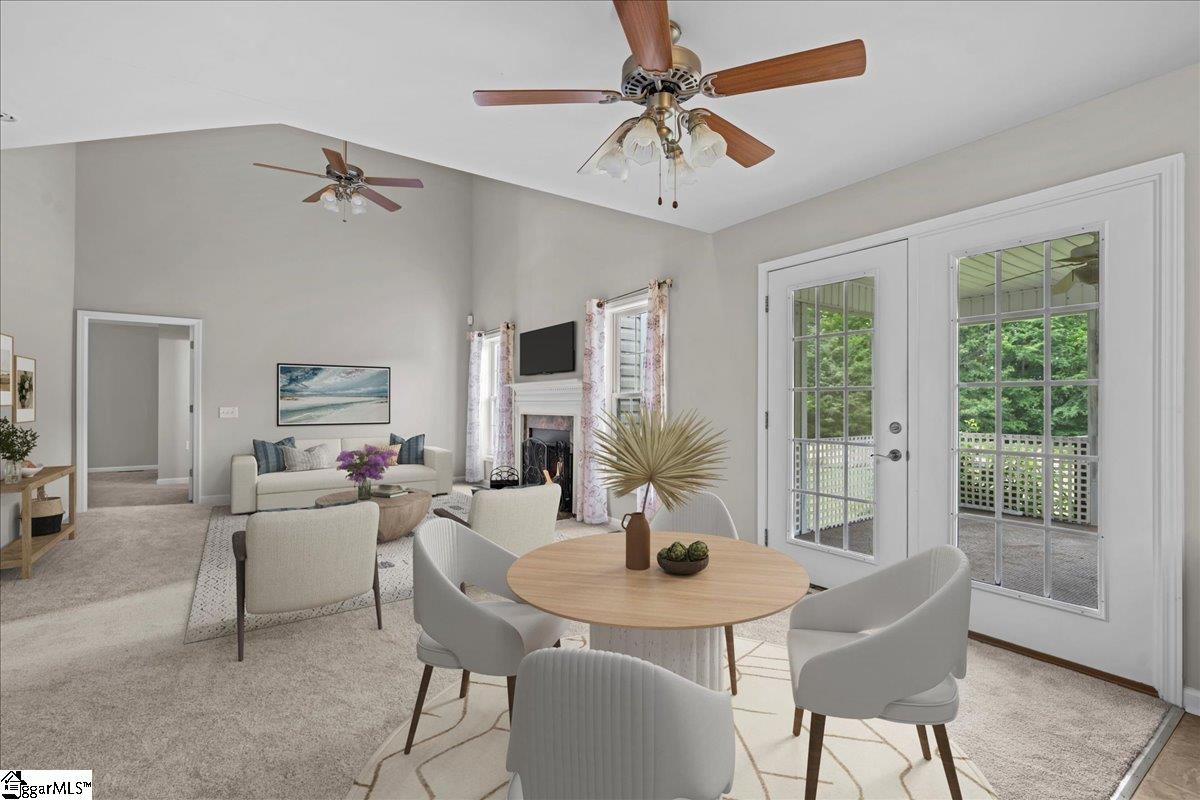 5223 Neely Ferry Road Laurens, SC 29360 - Photo 11 of 50 Virtually Staged Great Room & Breakfast Room