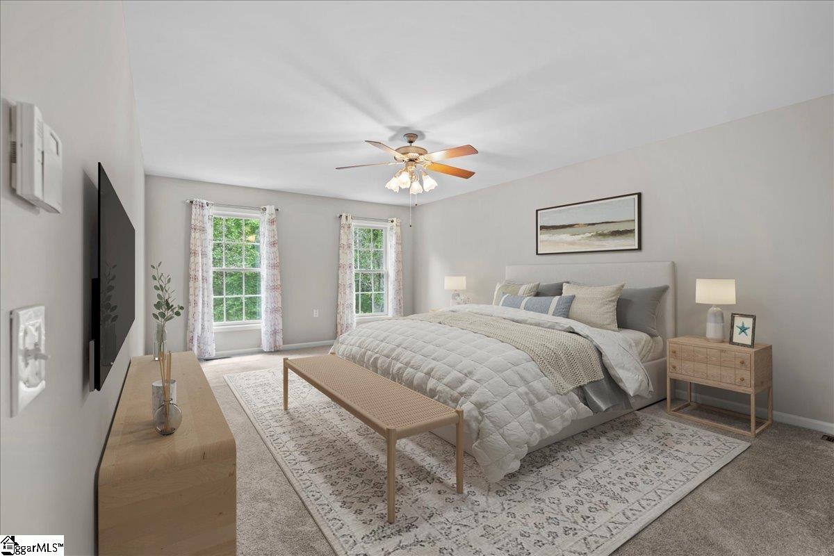 5223 Neely Ferry Road Laurens, SC 29360 - Photo 19 of 50 Virtually Staged Primary Bedroom