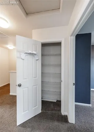 a view of closet area