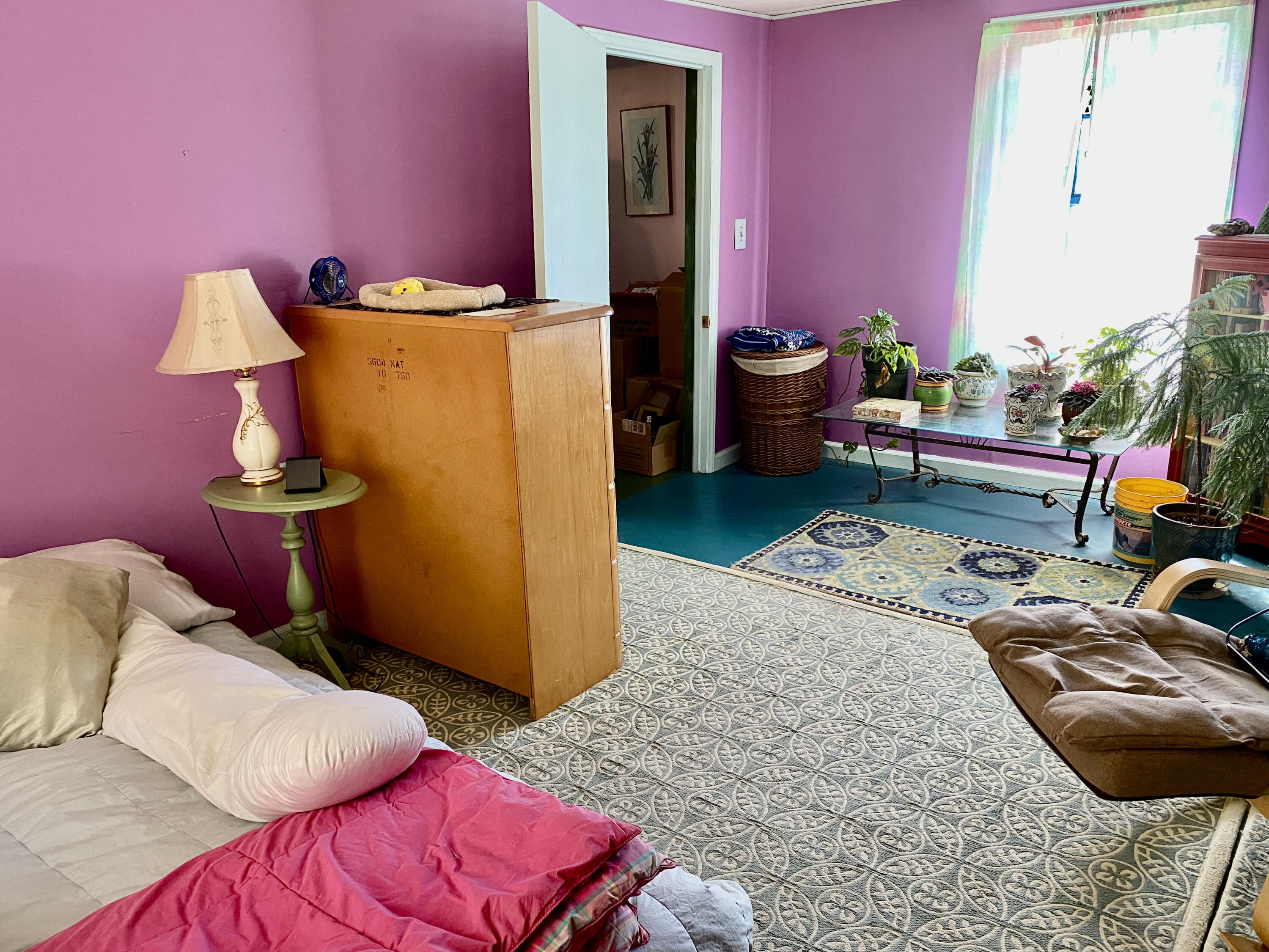 289 Huckleberry Ridge Road Northeast Floyd, VA 24091 - Photo 26 of 36 a bedroom with furniture and a potted plant